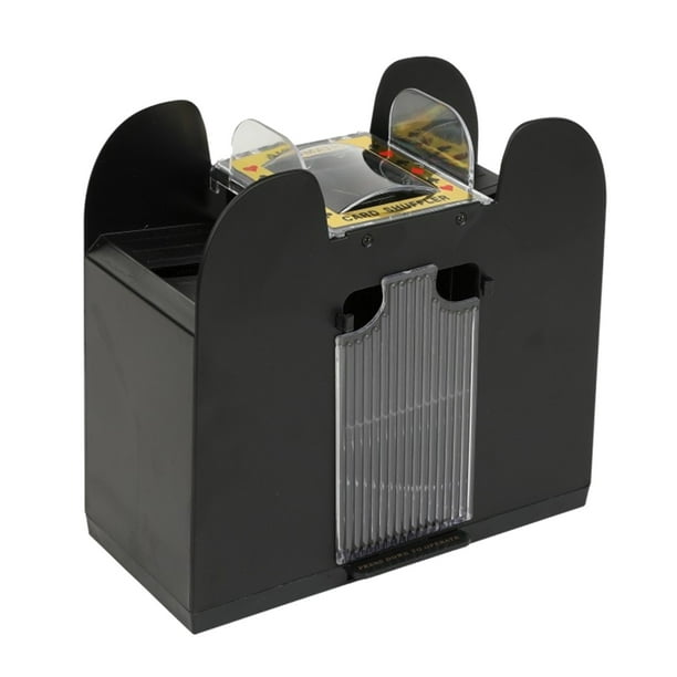 Distribuidor Dispensador Automático de Cartas Sunnimix Batería y USB Barajador de Cartas 6 Cubiertas