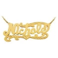 thumbnail image 3 of 24K Gold Plated Sterling Silver Personalized Name Necklace with Name of Your Choice - Made in USA, 3 of 3