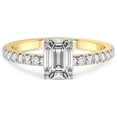 thumbnail image 4 of IGI Certified 2 Carat Emerald Shape Lab Grown Diamond Engagement Ring | 14K White Gold |Nomi Classic Eternity Lab Diamond Ring | FG-VS1-VS2 Quality Friendly Diamonds, 4 of 6