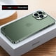 thumbnail image 1 of Funda de marco de Metal galvanizado de lujo para iPhone 11, 12, 13, 14 Pro Max, 12, 13, Mini, 14Plus, placa trasera acrílica esmerilada, 1 of 4