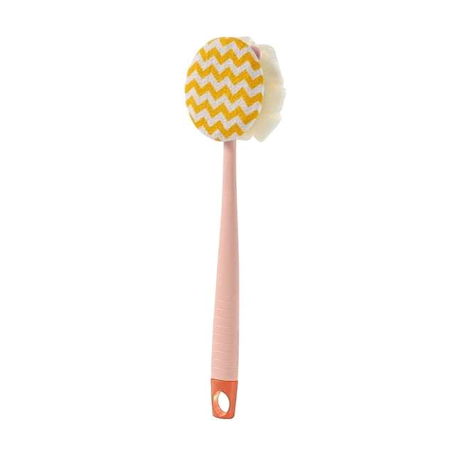 Vwrxbz Double Sided Bath Brush Long Handle Back Scrubber Soft Body Exfoliator