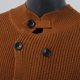 thumbnail image 4 of Gibobby Suéteres para hombre Suéter de punto con cuello de chal para hombre, ajuste regular, con botones(Marrón,CH), 4 of 5