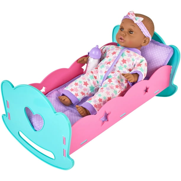 My Sweet Love 12" Baby Doll & Rocking Crib