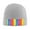 Gray, variant on Abstract Striped Rainbow Beanie Hat Men Women Warm Printed Cap Knit Beanies Hats Outdoor Winter Deep Heather