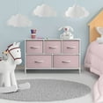 thumbnail image 5 of Sorbus Dresser with 5 Drawers - Furniture Storage Chest for Kid’s, Teens, Bedroom - Pink, 5 of 9