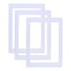 thumbnail image 1 of Marco de fotos magnético Uxcell de 5 x 7 pulgadas, 3 piezas, marco magnético reutilizable para refrigerador, blanco, 1 of 7