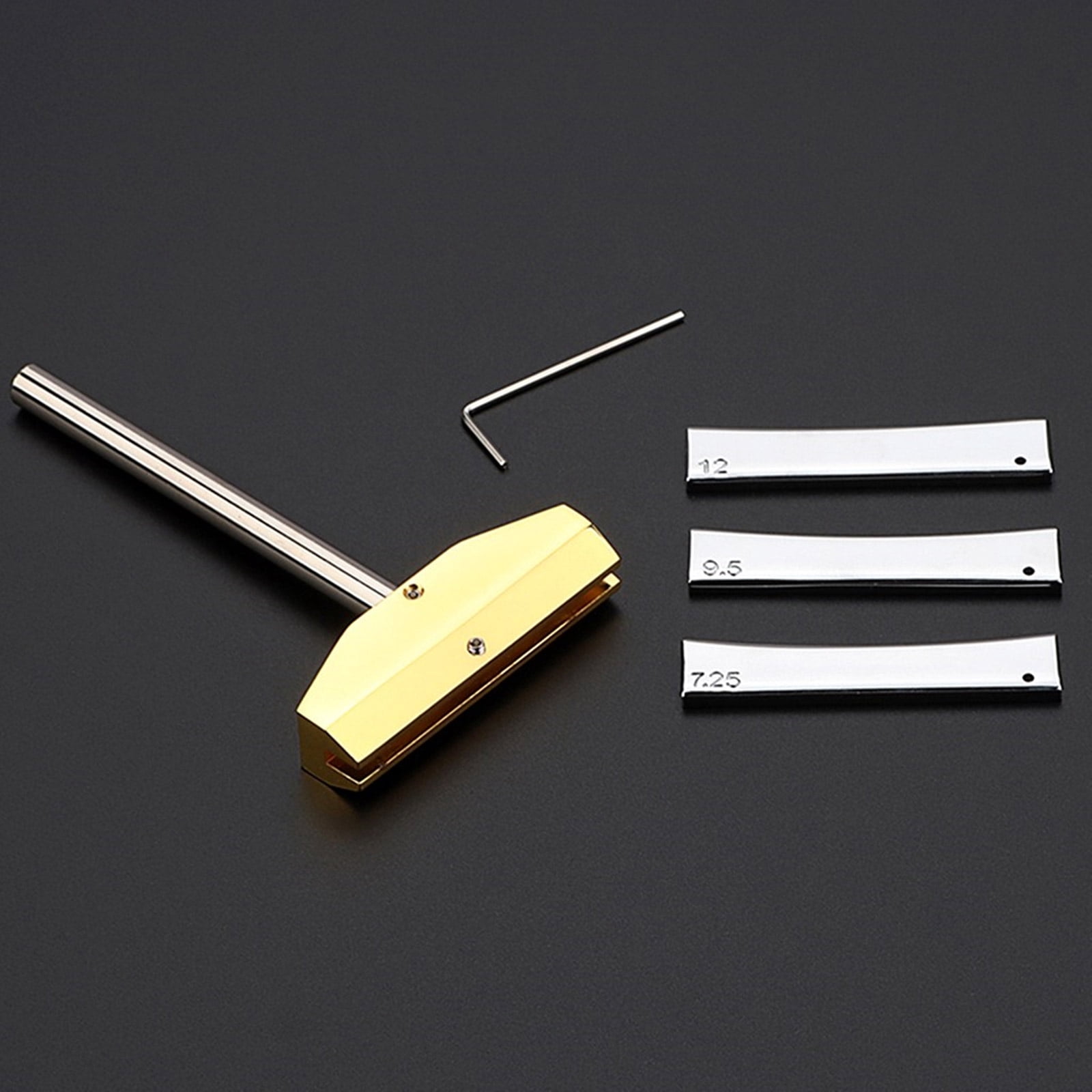 Guitar Bass Fret Press Caul & Fret Inserts Fingerboard Pressings Tool with Wrench Fret Installation Tool