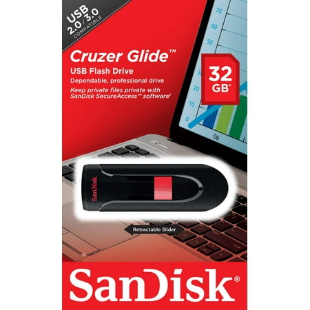 SanDisk CZ60 Cruzer Glide 32GB USB 2.0 Flash Drive -