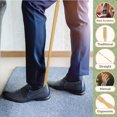thumbnail image 4 of BambooMN 25" Bamboo Wooden Shoe Horn Long Handle for Seniors, Men, Women, 1 Piece, 4 of 9
