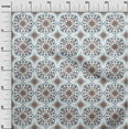 thumbnail image 3 of oneOone Cotton Cambric White Fabric Asian Ornament Floral Tile Sewing Craft Projects Fabric Prints By Yard 56 Inch Wide, 3 of 4