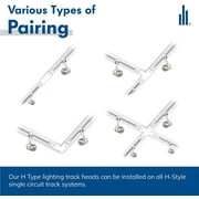 Hyperikon LED Track Head Lighting, H-Type Integrated Track Light, 8.5W50W, Daylight White, Energy Star, 4 Pack
