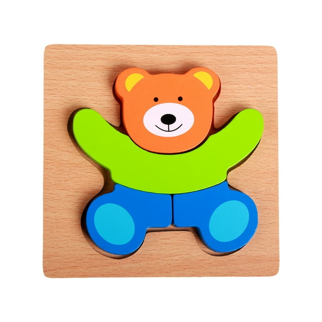 Montessori Happy Puzzles for Fine Motor Skills and Problem Solving Focus Training Educational Toy for Indoor Play