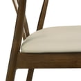 thumbnail image 5 of Roundhill Furniture Lavin Wishbone Dining Chairs, Set of 2, Walnut, 5 of 13