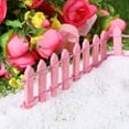 thumbnail image 3 of WEAVILUX Mini Fence Pink Wood 10Pcs Diy Decor For Miniature Garden Bonsai Decoration Mini Fence For Garden, 3 of 6