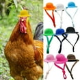 thumbnail image 2 of Solid Color Chicken Hat Adjustable String, Cute Round Shape, Anti-falling Hamster Cap - Beauty Supplies, 2 of 8