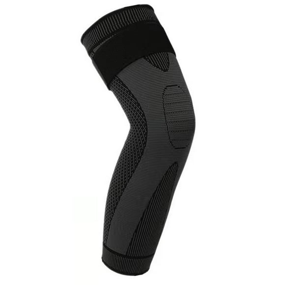 Soporte elástico para , estabilizadores laterales, vendaje de presión, rodilleras largas, para correr, ciclismo, entrenamiento, recuperación de - negro L Sunnimix Soporte de rodilla