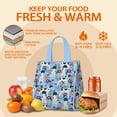 thumbnail image 5 of German Shorthaired Pointer Dog and Flower Insulated Lunch Bag for Women & Adults,Large Portable Soft Cooler Lunch Bag,Thermal Food Storage Tote with Pearl Cotton,8.66L,8.75x5.75x9.5 Inch, 5 of 6