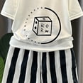 thumbnail image 3 of Kogui Toddler Boy Outfits Summer Toddler Baby Boy Outfit Short Sleeve T-shirt and Drawstring Shorts 2 Piece Clothing Sets 6 12 Months (White,6-12 Months), 3 of 3