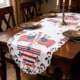 thumbnail image 4 of Dongrere 4th of July Table Runner American Flag & Star Print Red White Blue Table Decor for Independence Day Party Dining, 4 of 7