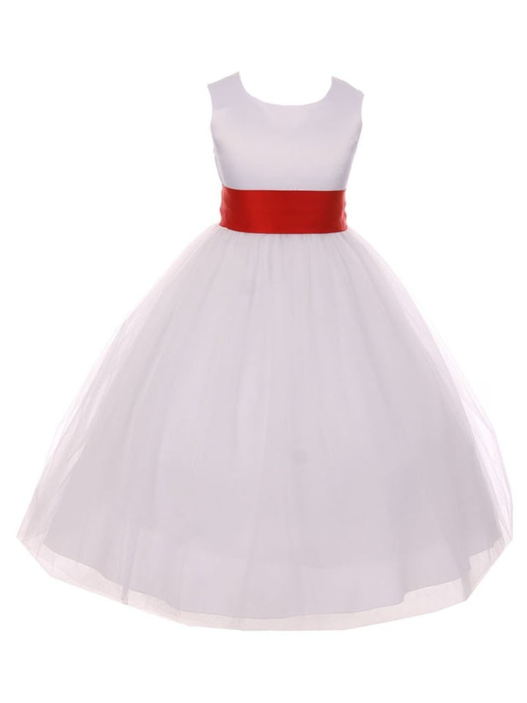 red and white dresses for kids