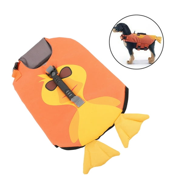 Dog Life Jacket, Reflective Adjustable Safety Vest with Rescue Handle, Tear Resistant Swimwear for Boating, Beach
