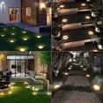 thumbnail image 4 of 12 Pieces Solar Lights Outdoor Garden, 8 Led Ground Lights 3000k Warm White Waterproof Ip65 Solar Lights Recessed Solar Lights For Pathway Patio Lawn, 4 of 5