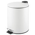 thumbnail image 1 of mDesign 5 Liter Round Small Metal Step Trash Can Waste, Garbage Container Bin - for Bathroom, Powder Room,, 1 of 5