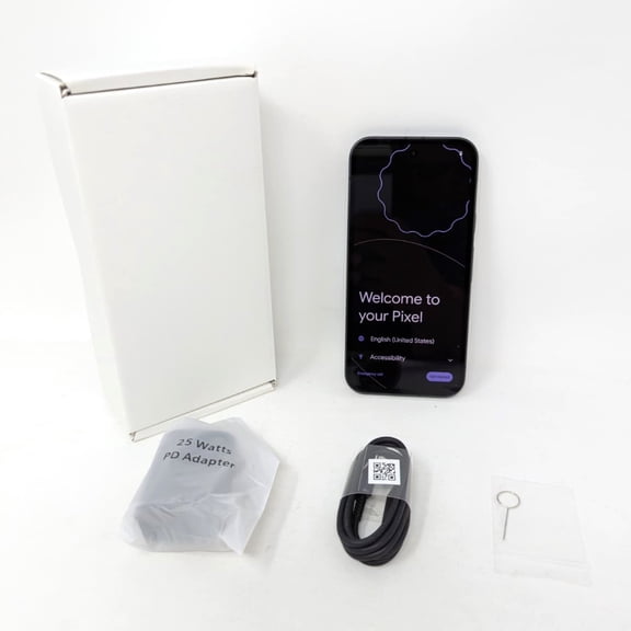 Pre-Owned Google Pixel 9a 5G 128GB GXQ96 Factory Unlocked 6.3" 8GB RAM Smartphone - Obsidian (Fair)