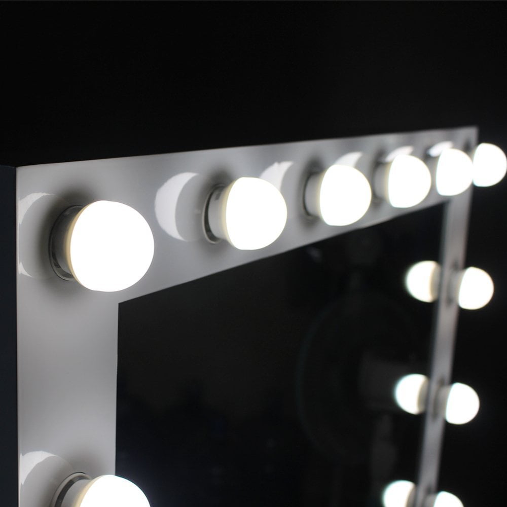 Chende White Hollywood Lighted Makeup Vanity Mirror Light Chende White Hollywood Lighted Makeup Vanity Mirror Light Dressing Table Set Mirrors With Dimmer Tabletop Or Wall Mounted