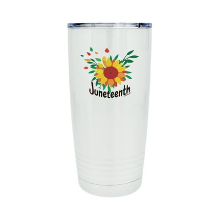 

ThisWear Black History Month Gifts for Men Juneteenth SunFlower 20oz Stainless Steel Insulated Travel Mug with Lid