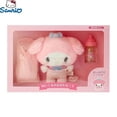 thumbnail image 4 of Chupete de bebé original de Sanrio, biberón de peluche Cinnamoroll, Hello Kitty, My Melody, muñeco de bebé con traje de vestir, juguetes de peluche de anime, 4 of 5