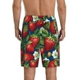 thumbnail image 3 of Fotbe Strawberry2 Pajama Shorts for Men, Men's Pajama Bottoms, Sleepwear,Short Pajama Pants-Large, 3 of 9