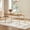 OAK, variant on Spruce & Spring Modern Extendable Dining Table Set with Solid Rubberwood Tapered Legs, Scratch-Resistant Walnut/Oak Veneer Space-Saving Kitchen Table with Child-Safe Rounded Corners,Walnut