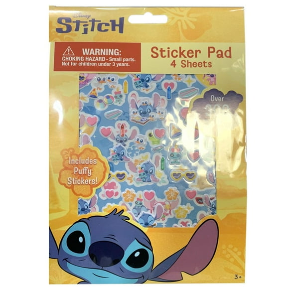 Stitch Kawaii Sticker Book with Puffy Stickers 4 Sheet