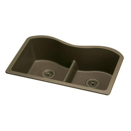 Elkay Elgulb3322bk0 Harmony E Granite Double Bowl Undermount