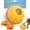 Orange, variant on Joybruko Interactive Dog Toys for Aggressive Chewers, /No Oil Needed/Smooth Screwing Frozen Treat Freezable Dog Puzzle Treat Dispensing Toy to Keep Them Busy for Small Medium Large Breeds