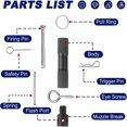 thumbnail image 4 of Perimeter Trip Alarm  Trip Wire Activated Alarm Device with Fast Responding  Early Warning Security System for Camping and Property Safety(Army-Green), 4 of 9
