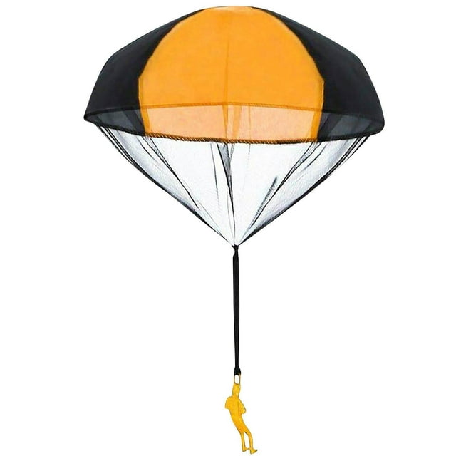 PVCS Jouet Éducatif de Soldat à Lancer à la Main Parachute pour Enfants (Orange) Cadeau pour Enfants