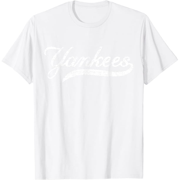 Yankees Heart Vintage Retro Hombres Mujeres Niño Niña Camiseta