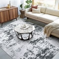 thumbnail image 2 of CAROMIO Modern Abstract Rugs for Living Room Entryway Low Pile Anti-Slip Backing Machine Washable Area Rug, 8' x 10' Pale Gray, 2 of 5