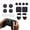 Black, variant on Protective Case for 2026 Steam Controller 2 Accessories,12PCS Dust Cover Kit with Silicone Thumb Grips Touchpad Protective Stickers DustPlug Button Covers Type-C Dust Plug with Full Protection