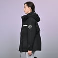 thumbnail image 2 of Women's Winter Workwear Parka Down Jacket - Goose Down Filled, Removable Hood, Warm Fashion Outerwear for Office & Daily, 2 of 7
