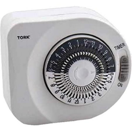 12 Hour Electronic Timer - Tork 403A 24 Hour Mechanical Timer - 1 Polarized Outlet