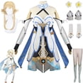 thumbnail image 2 of Disfraz de Genshin Impact Lumine para mujer, traje de Cosplay, ropa de fiesta de Carnaval de Halloween, Juego, 2 of 4