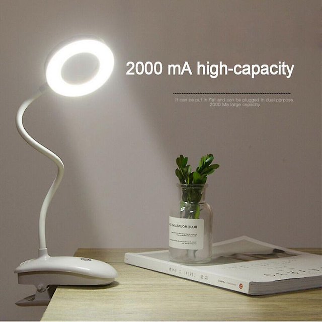 Lámpara de mesa Usb Flexible, lámpara de escritorio de 18 Led, Clip táctil, lupa de luz nocturna para estudio, cuello de cisne, protección ocular para escritorio, luz de mesa ShuxiuWang 8390605072833