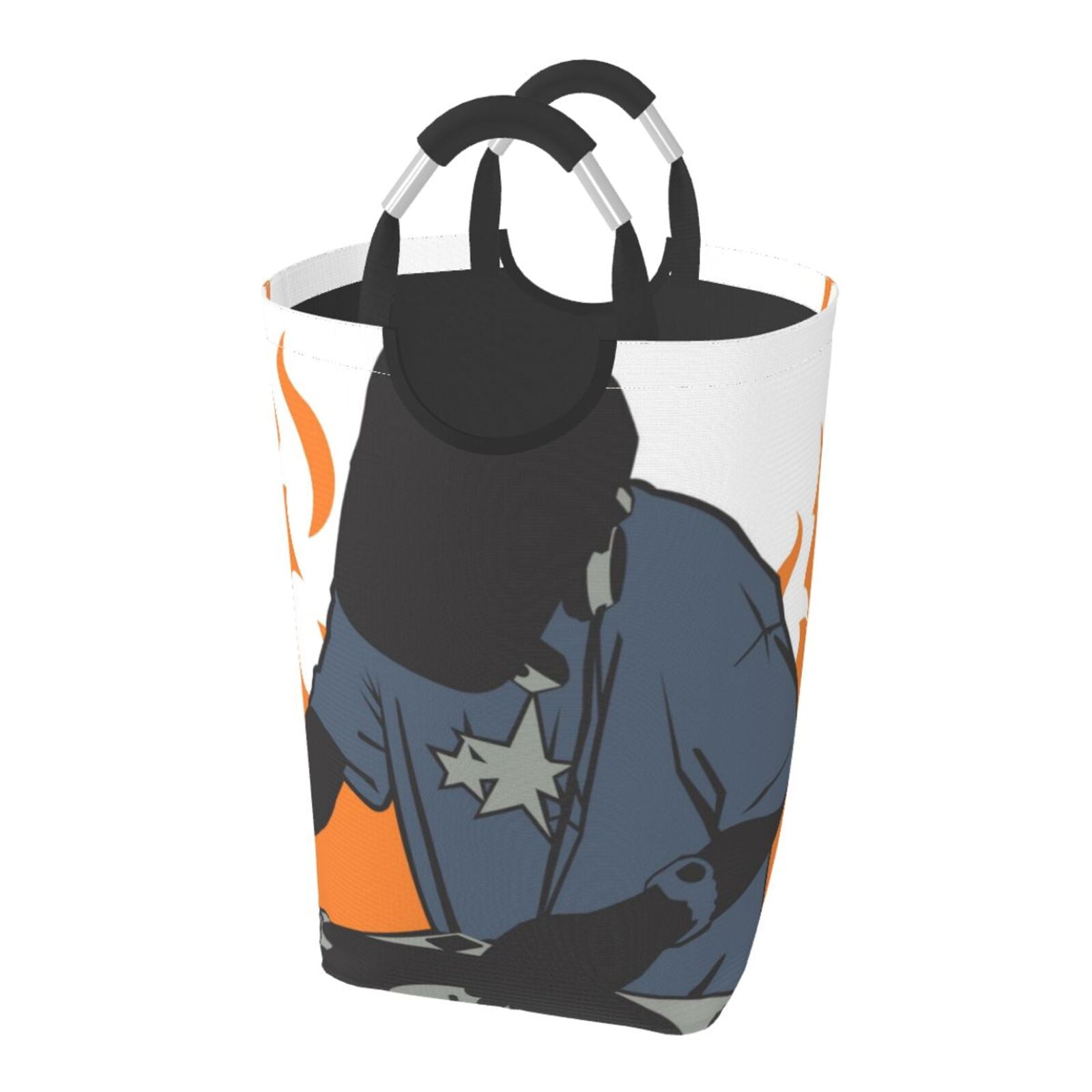 XMXY Deejay Fire Orange Record Rectangular Laundry Basket Organizer ...