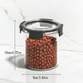 thumbnail image 3 of MOPOOR Glass Jar with Lid, Airtight Glass Storage Canister Glass Food Storage Containers for Kitchen Counter, Pantry, Decorative Jar for Coffee, Tea, Sugar, Candy, 3 of 7