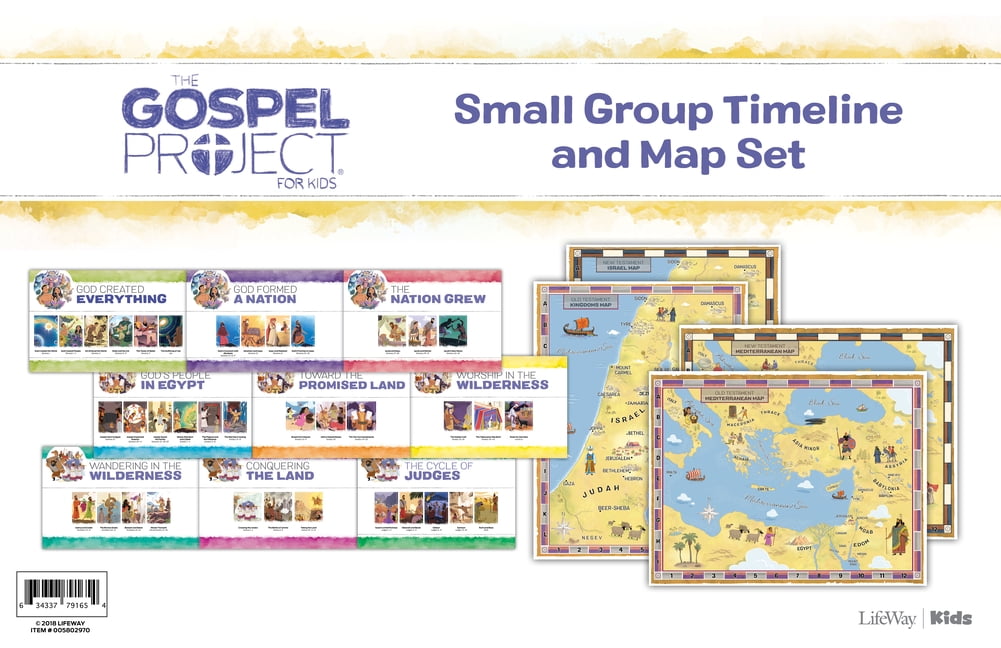 The Gospel Project for Kids Small Group Timeline and Map Set (Poster