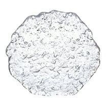 Kesenlong Clear Crystal Dessert Plate Glass Salad Bowl Wedding Decor Tray