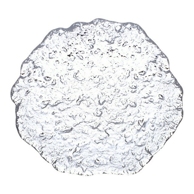 MasteelfCA 1 Pce Assiette à Salade Créative Plat en Verre pour la Maison Assiette de Service pour Aliments et Collations pour la Maison